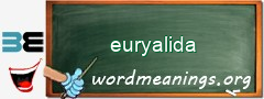 WordMeaning blackboard for euryalida